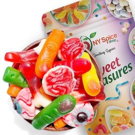 NY Spice Shop Missing Gummy Body Parts Candy – 3 Pound Fun Edible Body Parts Gummies for Parties & Events - Unique Assorted Shape Chewy Gummies for Candy Buffets, Decorations & Celebration Favors