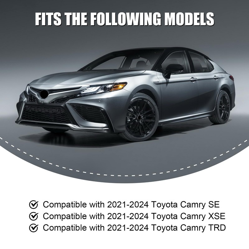 Matte Black Front Bumper Lip Splitter for 2021-2024 Toyota Camry