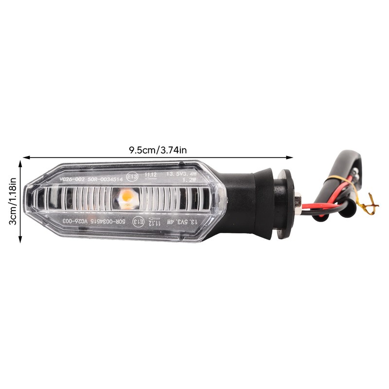 2Pcs Motorcycle Turn Signal Light 12V 1.5W Turning Indicator Lamp