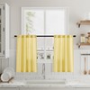 Yellow Linen Cafe Curtains Linen Kitchen Curtains 24 Inch Length