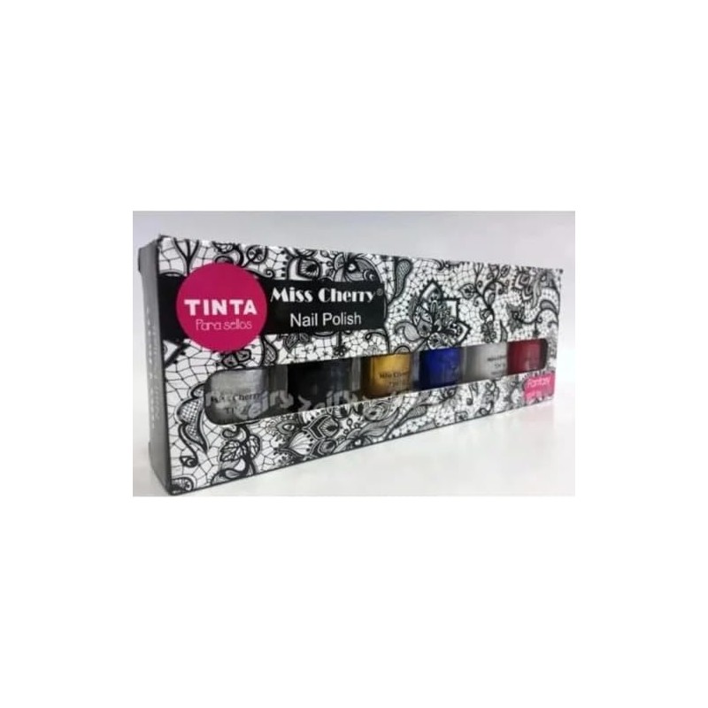 Set Tintas Para Sellos Para Uñas, Decoración para Uñas Miss