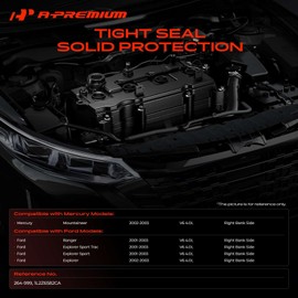 A-Premium Right Engine Valve Cover with Gasket and Bolts