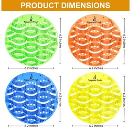 Fragrant Fresh Urinal Screen Deodorizer, Fresh Scented Urinal Screen With Easy Fit & Multiple use (MultiColor, 36 Pack)