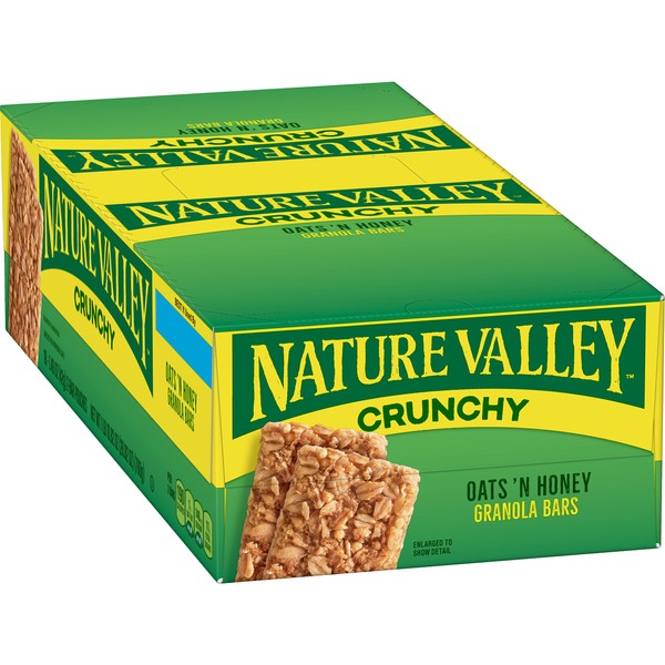 Nature Valley Granola Bars, Oats'n Honey Cereal, 1.5oz Bar, 18/Box