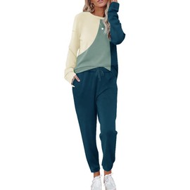 ETCYY NEW Lounge Sets for Women Two Piece Outfits Sweatsuits Sets Long Pant Loungewear Workout Athletic Tracksuits
