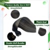 Weft Hair Extensions Human Hair 18 Inch Natural Black to