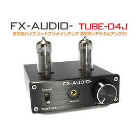 FX-AUDIO- TUBE-04J [Black] Vacuum Tube Hybrid Premain Amplifier Vacuum Tube + Digital Amplifier IC