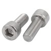 sourcing map 2 pieces screw stainless steel 304 left-hand thread