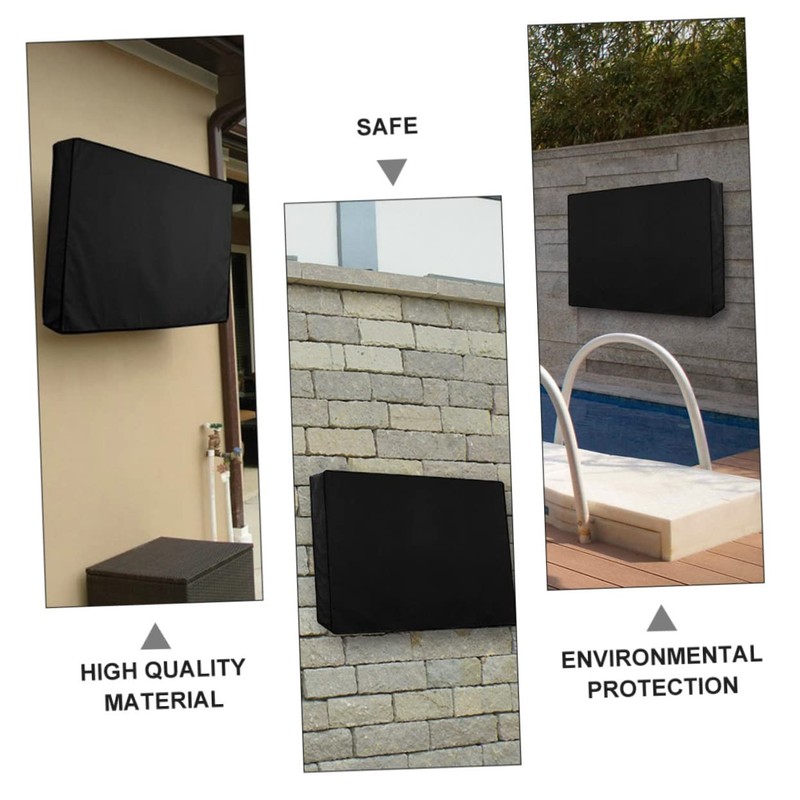 LALAFINA Outdoor Tv Cover Protector with Bottom Cover Flexible Screen