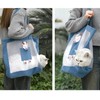 Cat Carrier Handbag Breathable Mesh Canvas Sturdy Soft Comfortable Traveling