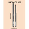 Burgundy Gel Glitter Eyeliner Pencil, Metallic Waterproof Smudge-Proof Creamy Retractable