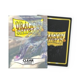 Dragon Shield | Standard Size Card Classic Sleeves | 100 CT - Smooth & Tough Premium TCG Sleeves - Compatible with Pokemon, Flesh & Blood, One Piece & Magic The Gathering | Clear