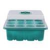 10Pcs Seedling Trays 12 Hole Transparent Adjustable Ventilated Seedling Starter