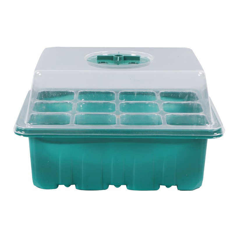 10Pcs Seedling Trays 12 Hole Transparent Adjustable Ventilated Seedling Starter