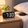 Vibrating Alarm Clock for Heavy Sleepers – Large LED Display