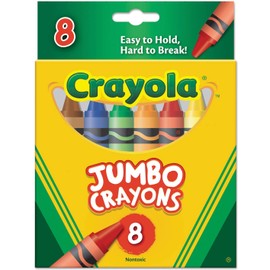 Crayola Crayons Jumbo 8Ct Peggable Tuck Box - Bin389