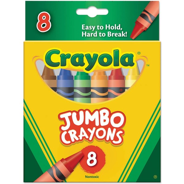 Crayola Crayons Jumbo 8Ct Peggable Tuck Box - Bin389