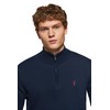 Polo Club Men's Basic Pullover with Zip - 100% Cotton