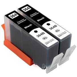 ESMONLINE 2 Compatible XL Printer Cartridges Black to Replace HP 364 to HP DeskJet Models D-5510 Series D-5460, HP PhotoSmart Models 7510 7520 B-8550 C-5300 Series