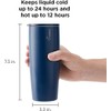 Rabbit Double Walled Stainless Steel Tall Tumbler, Includes Splash-Free Sliding