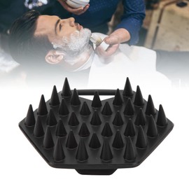 Beard Exfoliating Brush, Improve Blood Circulation, Pore Cleansing Beard Scrubber Brush for Daily Use (Black)