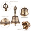 Tibetan Buddhist Bell Bronze Hand Bell with Vajra Padding for