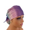 Ponytail Medical Scrub Cap – Mermaid Scales. - Turn Up