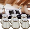 6Pcs Desktop Table Lamp Cover Fabric Lampshade Accessory for E14