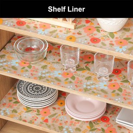 Cooyes Shelf Liner – Premium Non-Adhesive Cabinet & Drawer Liner for Kitchen – Waterproof Shelf Paper with Modern Pattern – Durable EVA Cabinet Mat – Easy to Cut
