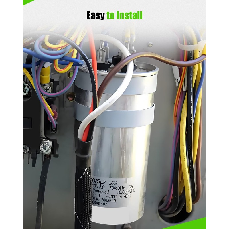 EAE32501017 Refrigerator Run Capacitor Fit for LG, 20μF MFD 370/440VAC