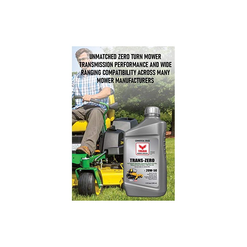 TRIAX Trans Zero 20W-50 Full Synthetic Hydro-Static Transmission Oil for