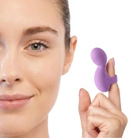 Multifunctional Finger Massager, Waterproof Rechargeable Mini Portable Body Massage Tool for Relaxation (Lavender)