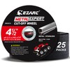 EZARC Cut Off Wheel 25 Pack, 4.5" x .045" x