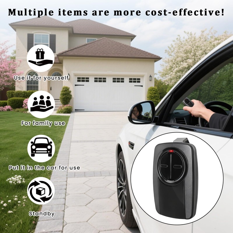 XDTKML 380UT 375UT Universal Garage Door Opener Remote Compatible with