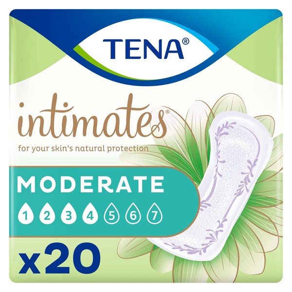 TENA Intimates Moderate Regular Length Incontinence Pad, 20 ct
