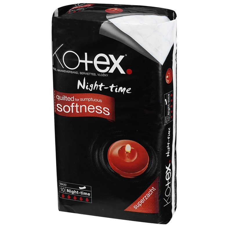 Kotex Maxi Night Time Sanitary Towels, 10 towels