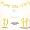 Glitter Happy Father’s Day Banner Sign Fathers Day Wall Door