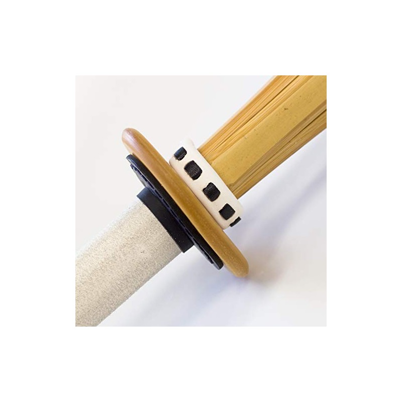 Kendo Leather Tsuba, For Bamboo Swords, 0.3 inch (9 mm)