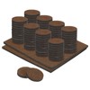 uxcell 82Pcs Felt Furniture Pads, Round Furniture Feet Floor Protectors, Dark Brown