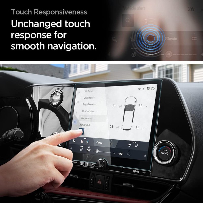 Spigen Tempered Glass Screen Protector [GlasTR Slim] designed for Lexus