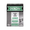 Dixon Lumber Crayons, Carbon Black, 12/Box (49400)