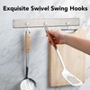 MIKEDE Magnetic Hooks 25LBS, 10 Pack Swivel Swing Magnetic Hook
