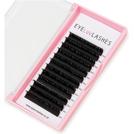 Easy Fan Lashes DD Curl 0.05 x 13mm Lash Tray easy fanning crazy fans russian volume blossom individual eyelash extensions silk Eyeluvlashes (DD Curl 0.05mm thickness, 13mm Length)