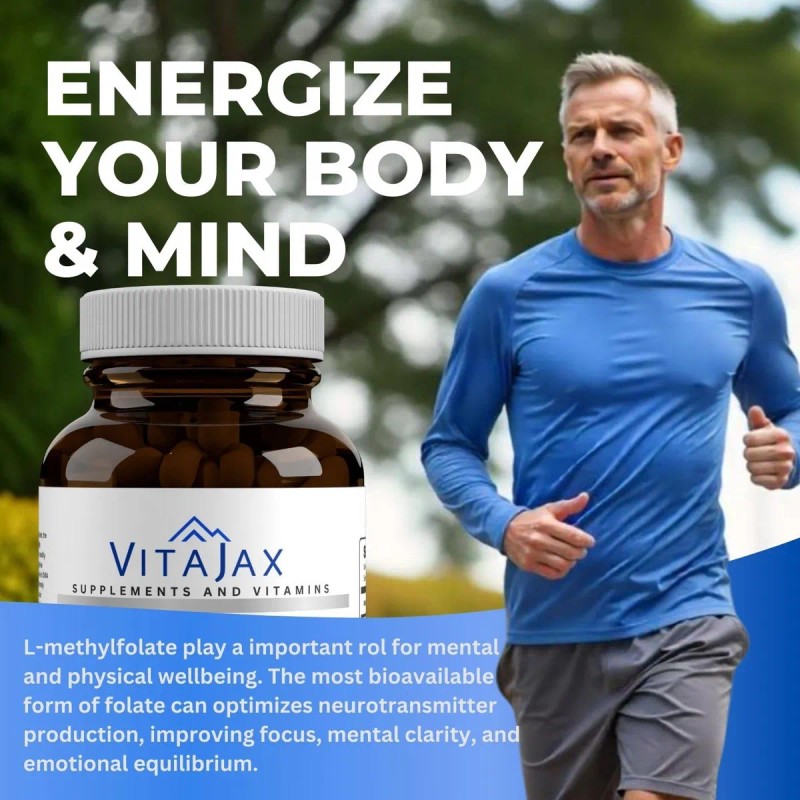 Vitajax L-metilfolato 5mg 120 Cpsulas Sin Gluten