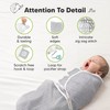 KeaBabies 3-Pack Organic Baby Swaddle Sleep Sacks - Swaddles for