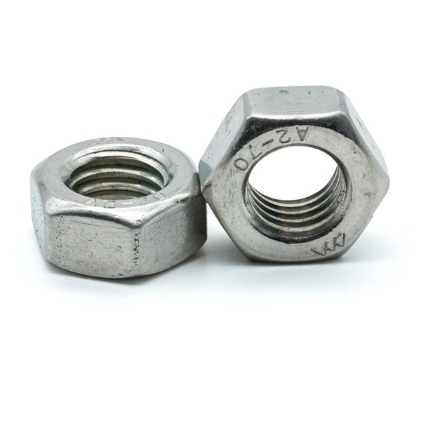Hippo Hardware M20 (20mm) Hexagon Full Nuts Hex Nut Metric Coarse A2 Stainless Steel (Pack of 3)