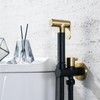 WRKMH Hand Held Bidet Sprayer for Toilet, Black and Brushed