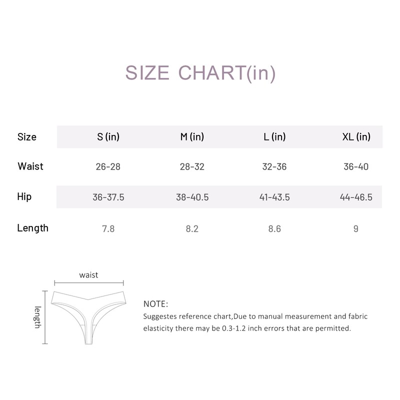 DEANGELMON Seamless Thongs Women No Show Thong Underwear Workout Panties