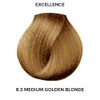 L'oreal Excellence Creme Permanent Hair Color, Medium Golden Blonde No.8.3,
