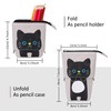 Jesustree Pencil Case Zip, 2-in-1 Telescopic Pencil Case, Cute Cat